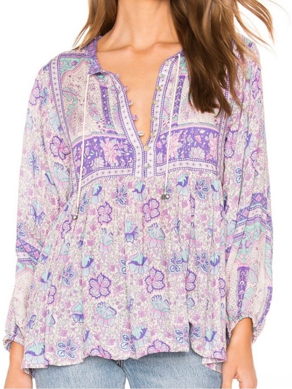 Spell & The Gypsy Poinciana Lilac Blouse